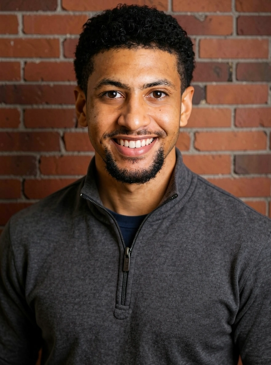 Magic Eraser before and after example on Prime Headshots
