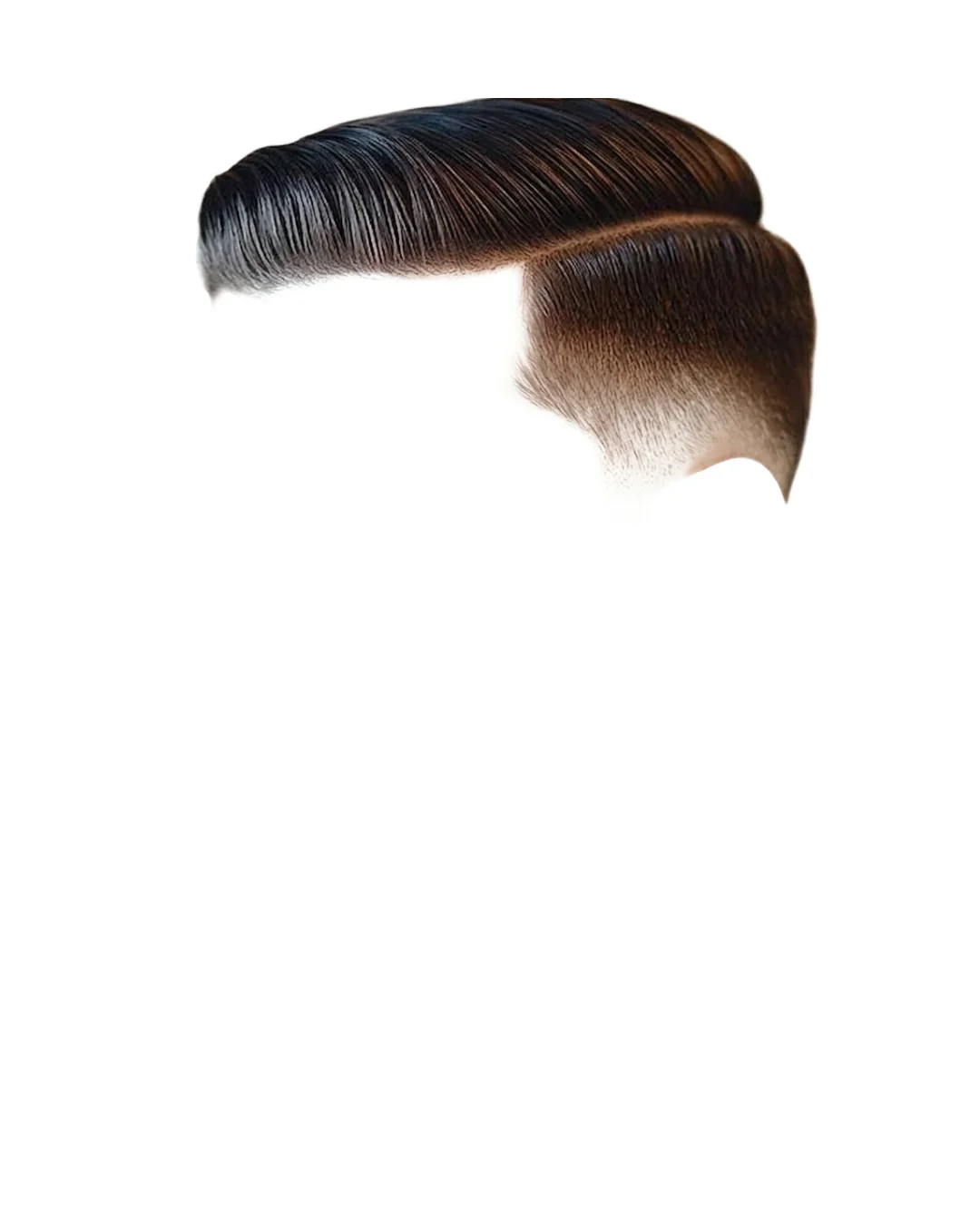 Classic side part hairstyle for actor headshots